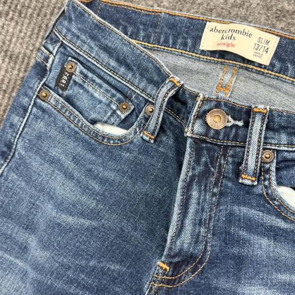 abercrombie kids Other - Abercrombie Kids Straight Jeans Kids 13/14 Blue Excellent Slim Fit Medium Wash